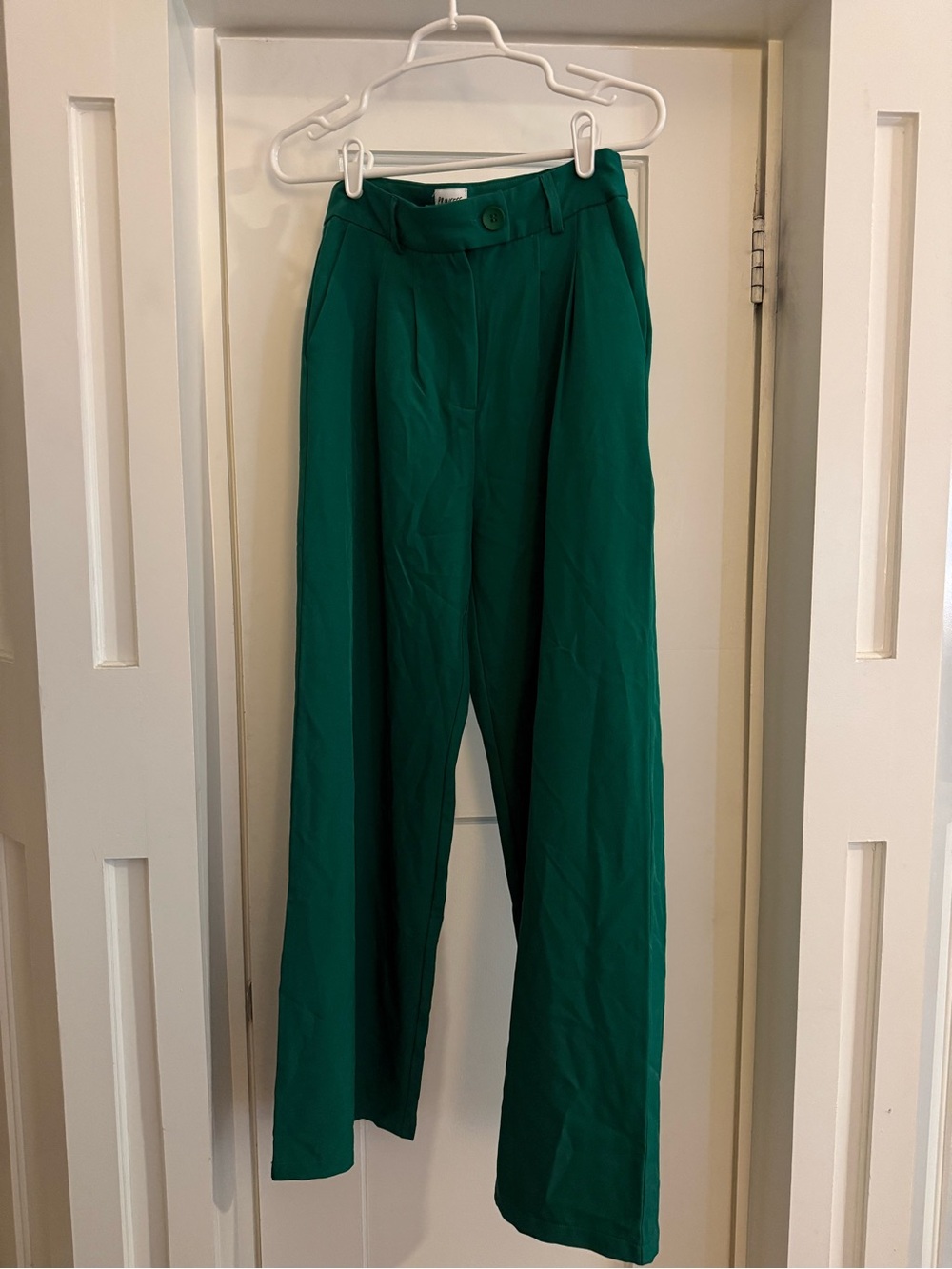 Princess Polly Emerald Green Wide-Leg High-Rise Trouser with matching top - Picture 3 of 5